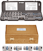 Set of coaxial adapters